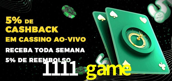 Promoções do cassino ao Vivo 1111 game